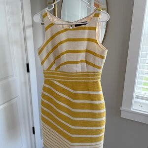 The Limited - Timeless Yellow and White Dress